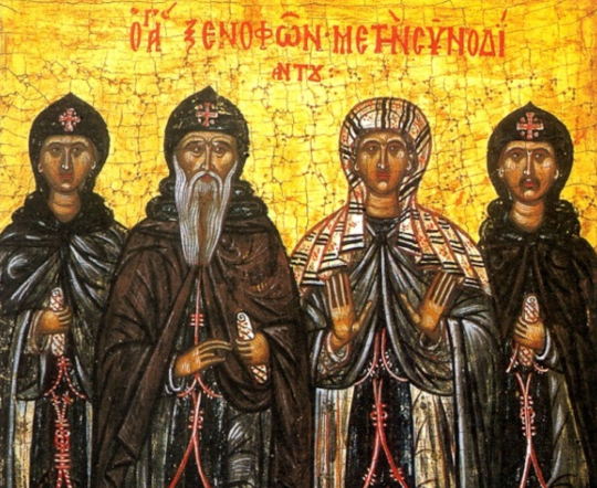 Sf. Cuv. Xenofont, Maria, Arcadie și Ioan