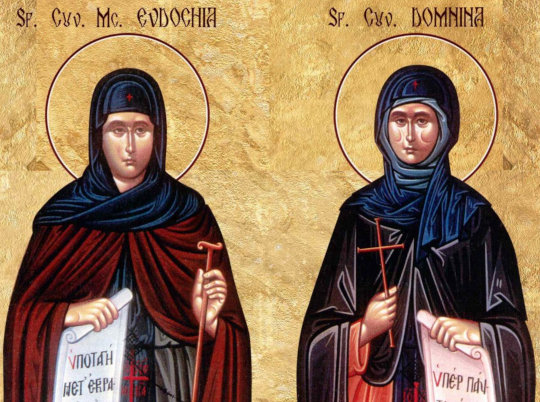 Sf. Cuv. Mc. Evdochia și Sf. Cuv. Domnina