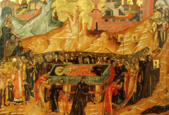 Aducerea moaștelor Sf. Ier. Nichifor, patriarhul Constantinopolului