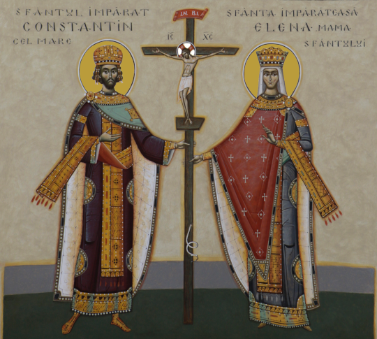 Sfinții Mari Împărați și întocmai cu Apostolii, Constantin și mama sa, Elena
