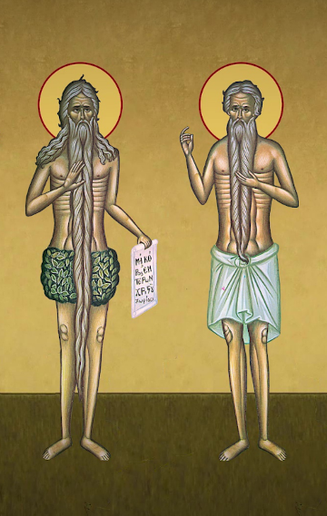 Sf. Cuv. Onufrie cel Mare și Petru Athonitul