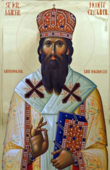 Sf. Ier. Martir Neofit Cretanul, mitropolitul Țării Românești